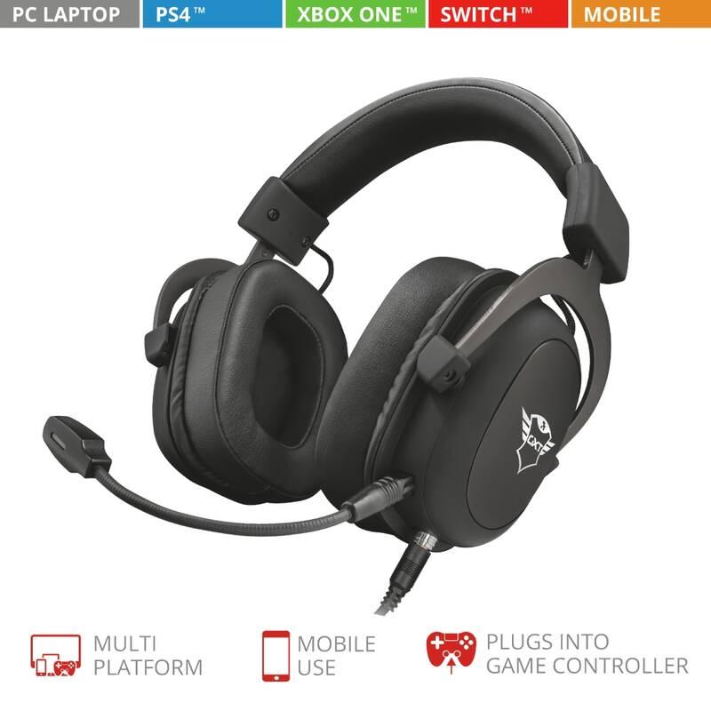 Headset Trust GXT 414 Zamak Premium Multiplatform Gaming černý