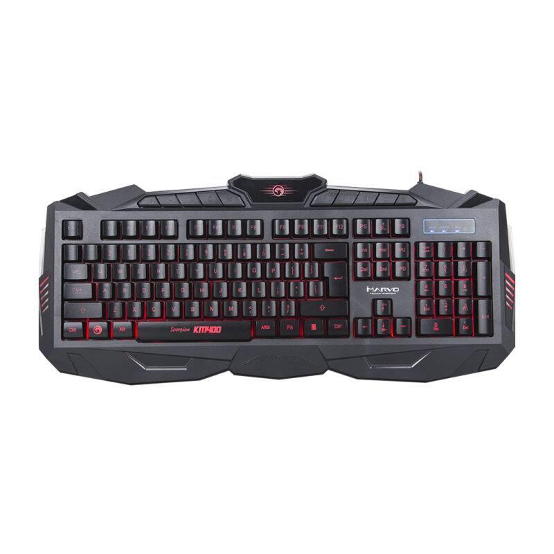 Klávesnice s myší Marvo KM400, s podložkou, US černá