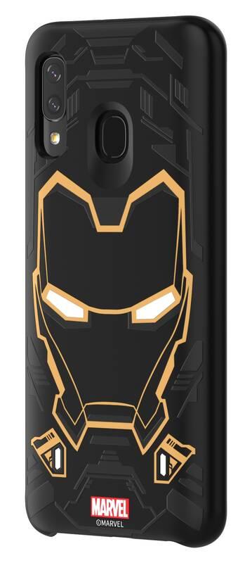 Kryt na mobil Samsung Smart Cover Iron Man pro Galaxy A40 černý