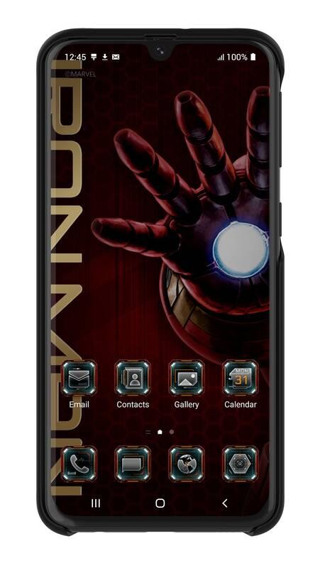 Kryt na mobil Samsung Smart Cover Iron Man pro Galaxy A40 černý