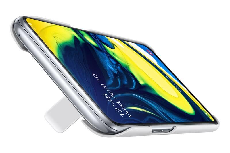 Kryt na mobil Samsung Standing Cover pro Galaxy A80 bílý