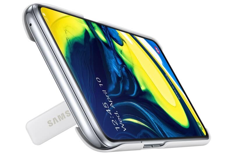 Kryt na mobil Samsung Standing Cover pro Galaxy A80 bílý
