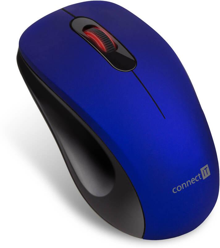 Myš Connect IT Mute modrá