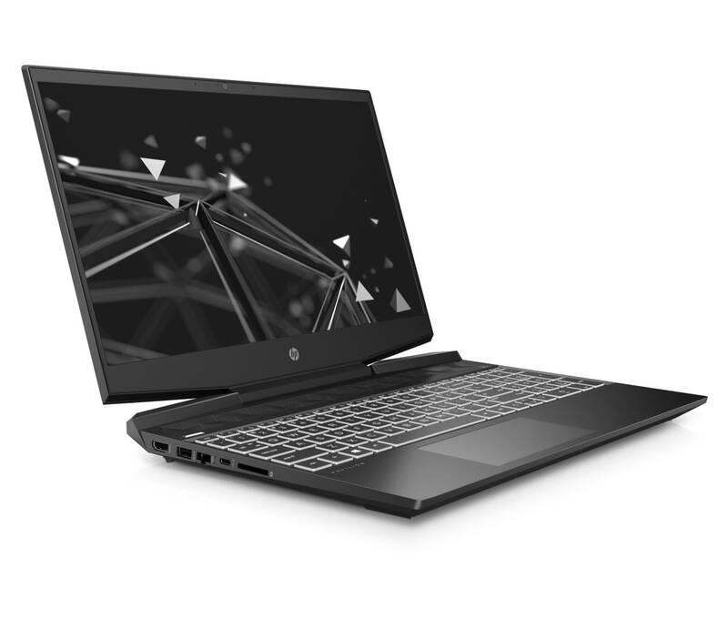 Notebook HP Pavilion Gaming 15-dk0009nc černý bílý