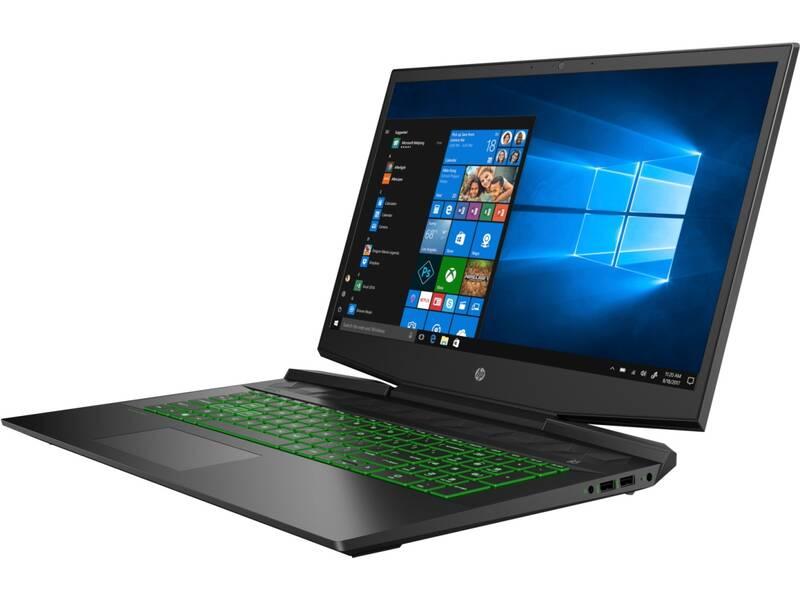 Notebook HP Pavilion Gaming 17-cd0001nc černý zelený