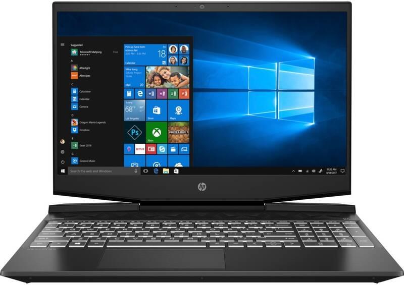 Notebook HP Pavilion Gaming 17-cd0005nc černý bílý