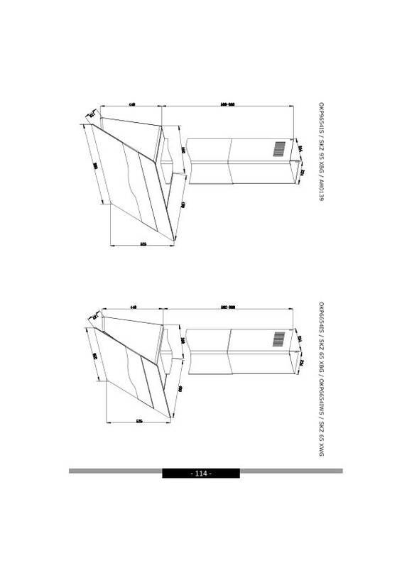 Odsavač par Amica SKZ 65 XWG bílý