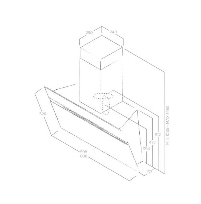 Odsavač par Elica STRIPE IX A 90 LX nerez