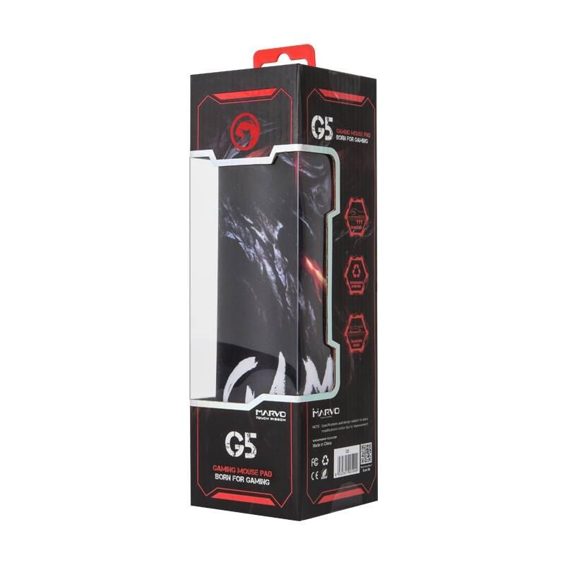 Podložka pod myš Marvo G5, 30 x 23 cm černá