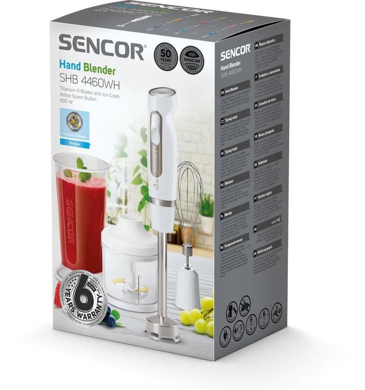 Ponorný mixér Sencor SHB 4460WH bílý