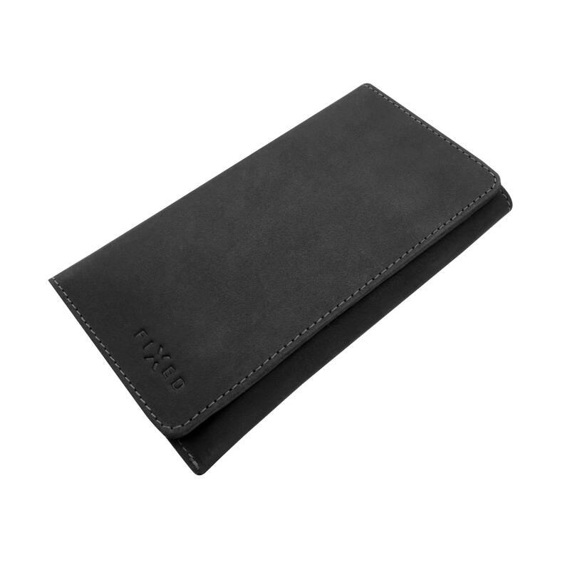 Pouzdro na mobil flipové FIXED Pocket Book pro Apple iPhone 6 Plus 6s Plus 7 Plus 8 Plus Xs Max šedé
