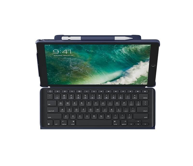 Pouzdro na tablet Logitech Slim Combo pro Apple iPad Pro 12,9 , UK modré
