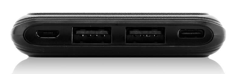 Powerbank GND 10000 mAh, USB-C, Lightning černá