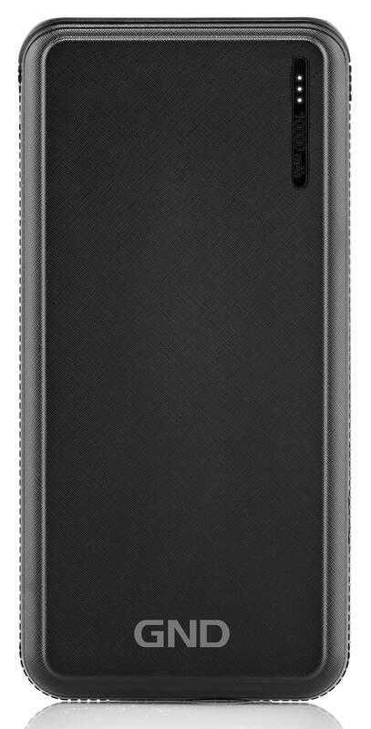 Powerbank GND 10000 mAh, USB-C, Lightning černá