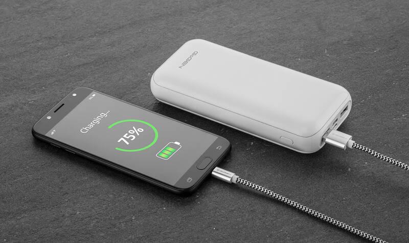 Powerbank GoGEN 20000 mAh, USB-C PD 18W bílá