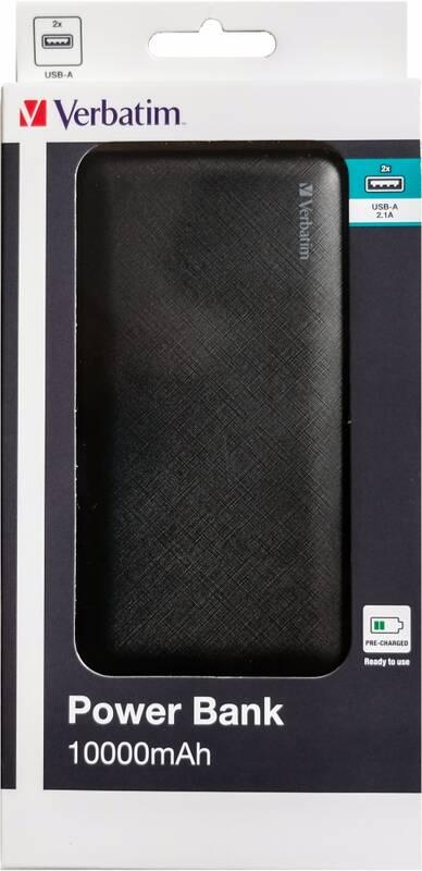 Powerbank Verbatim 10000 mAh černá