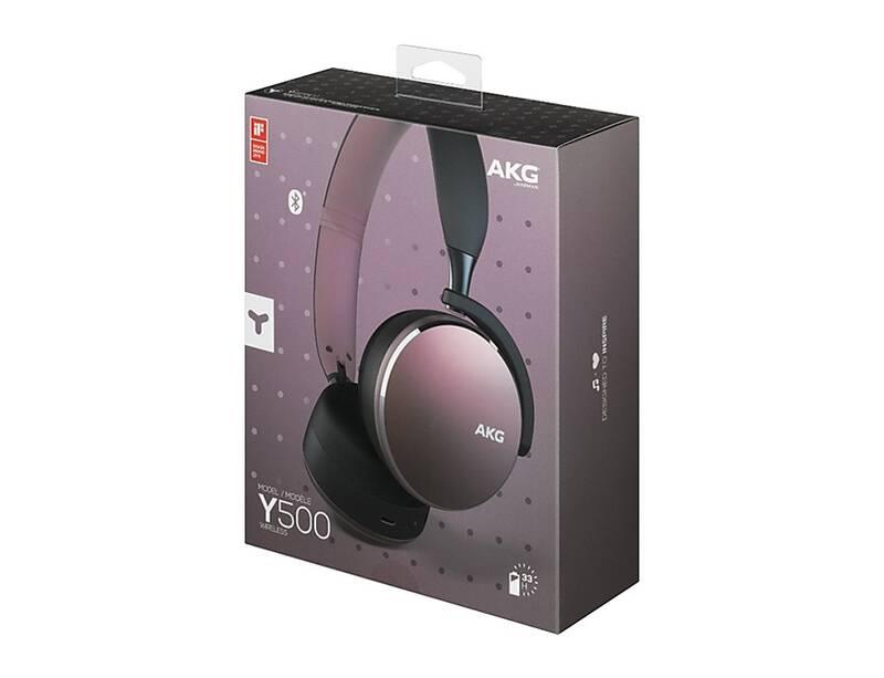 Sluchátka AKG Y500 růžová