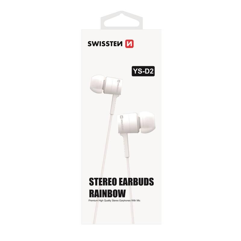 Sluchátka Swissten Rainbow YS-D2 bílá