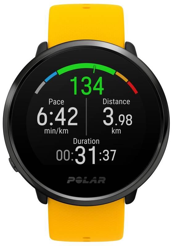 Sporttester Polar Ignite vel. M L žlutý