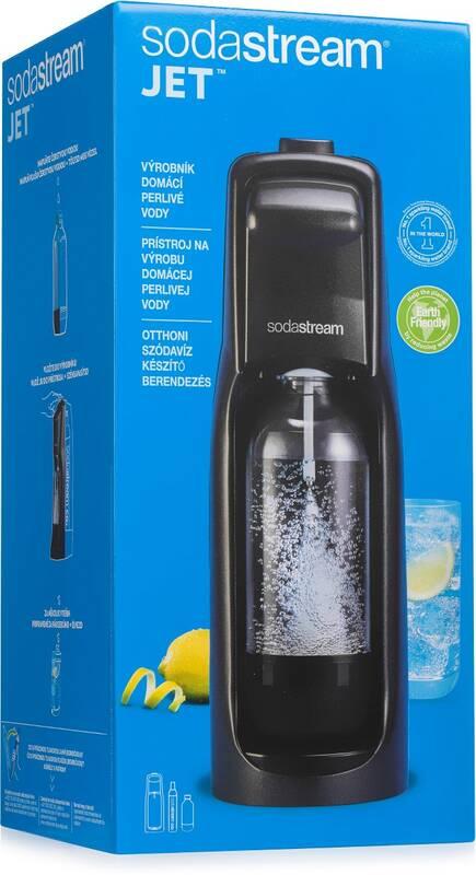 Výrobník sodové vody SodaStream JET černý, Výrobník, sodové, vody, SodaStream, JET, černý