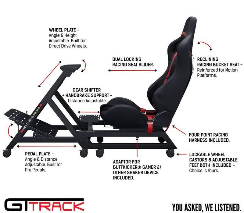 Závodní kokpit Next Level Racing GTtrack Racing Simulator