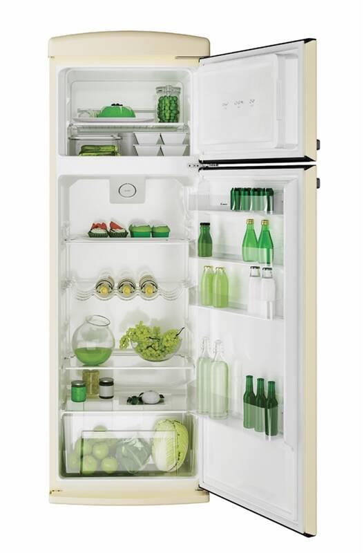 Chladnička Candy CVRDS 6174WH krémová