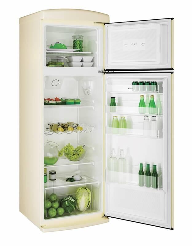 Chladnička Candy CVRDS 6174WH krémová