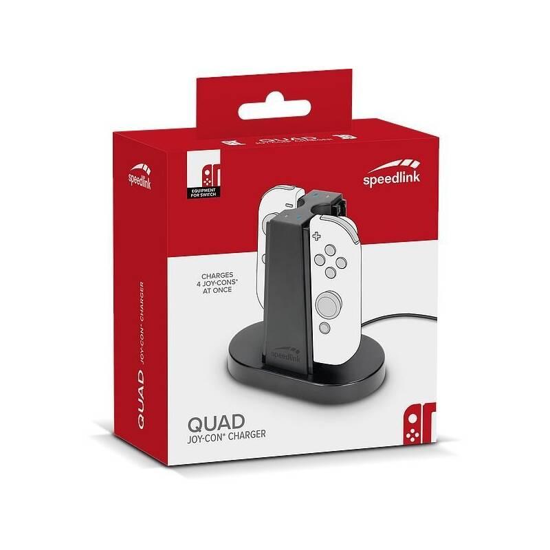 Dokovací stanice Speed Link Quad pro Nintendo Switch Joycon černý, Dokovací, stanice, Speed, Link, Quad, pro, Nintendo, Switch, Joycon, černý