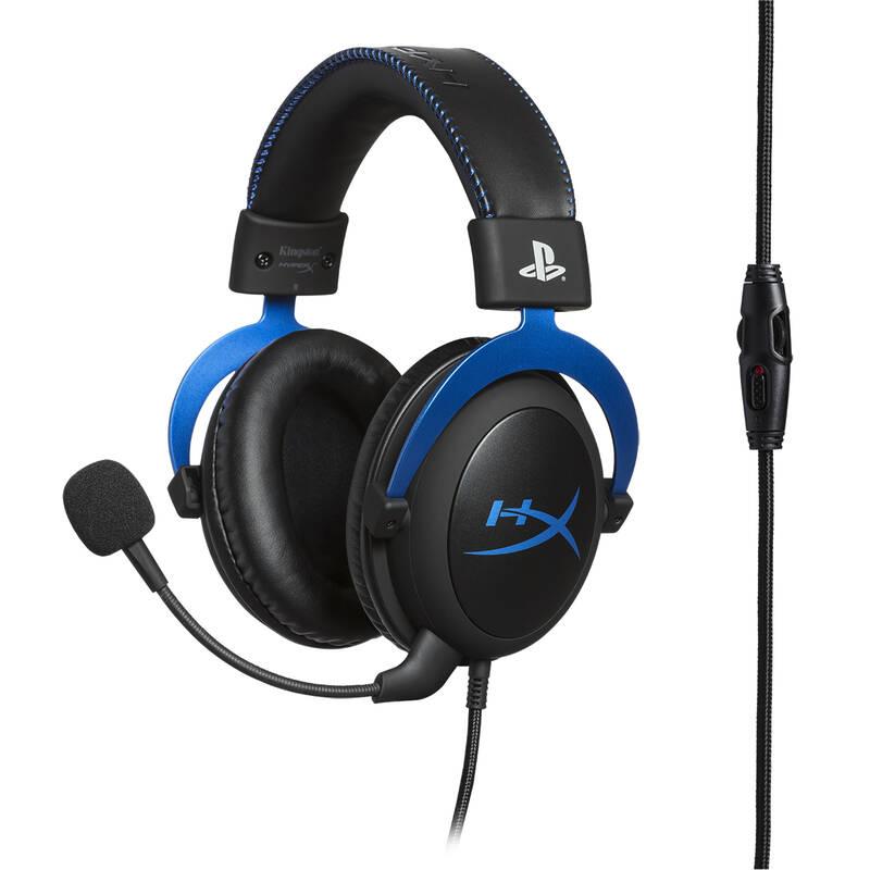 Headset HyperX Cloud Gaming pro PS4 černý modrý