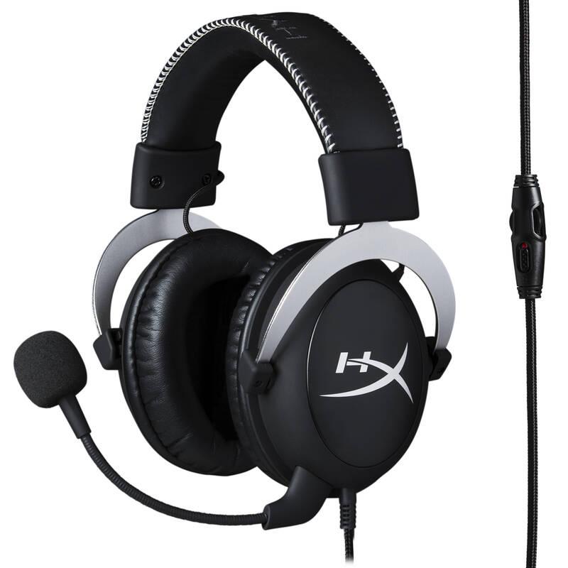 Headset HyperX CloudX Gaming pro Xbox černý stříbrný, Headset, HyperX, CloudX, Gaming, pro, Xbox, černý, stříbrný