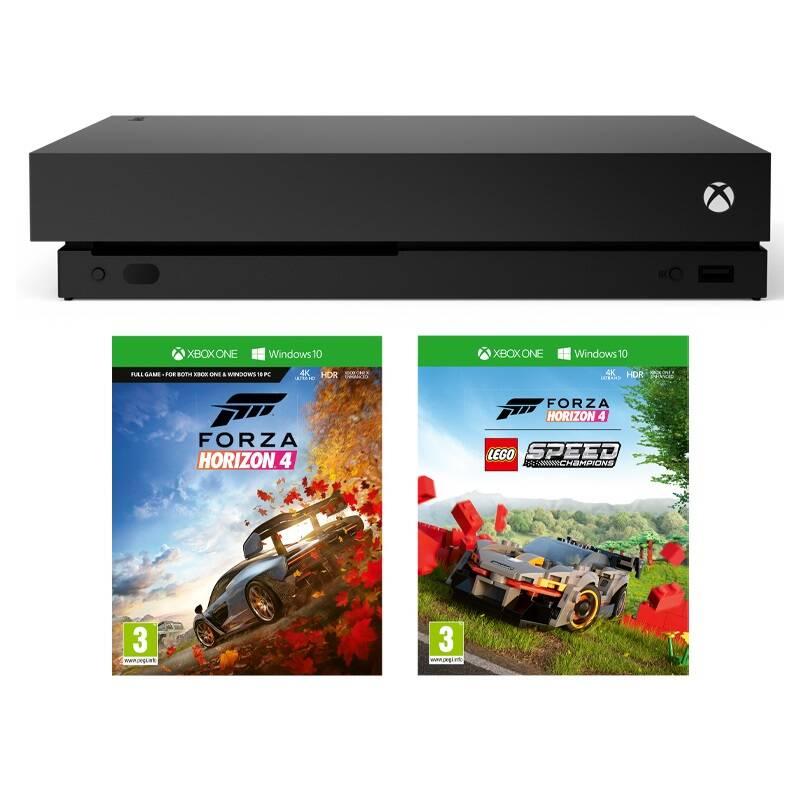 Herní konzole Microsoft Xbox One X 1 TB Forza Horizon 4 DLC LEGO Speed Champions, Herní, konzole, Microsoft, Xbox, One, X, 1, TB, Forza, Horizon, 4, DLC, LEGO, Speed, Champions