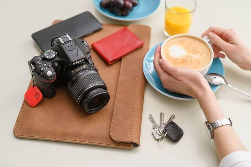 Klíčenka FIXED Smile s motion senzorem, DUO PACK červená modrá