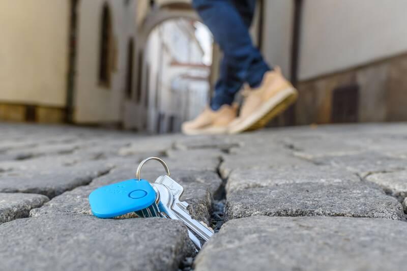 Klíčenka FIXED Smile s motion senzorem, DUO PACK červená modrá