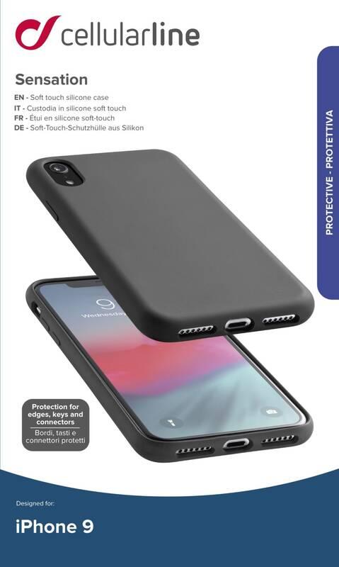 Kryt na mobil CellularLine SENSATION pro Apple iPhone XR černý