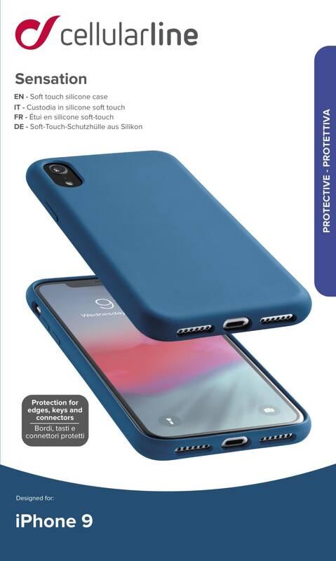 Kryt na mobil CellularLine SENSATION pro Apple iPhone XR modrý