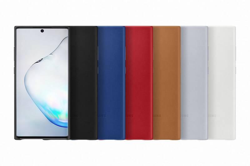 Kryt na mobil Samsung Leather Cover pro Galaxy Note10 modrý