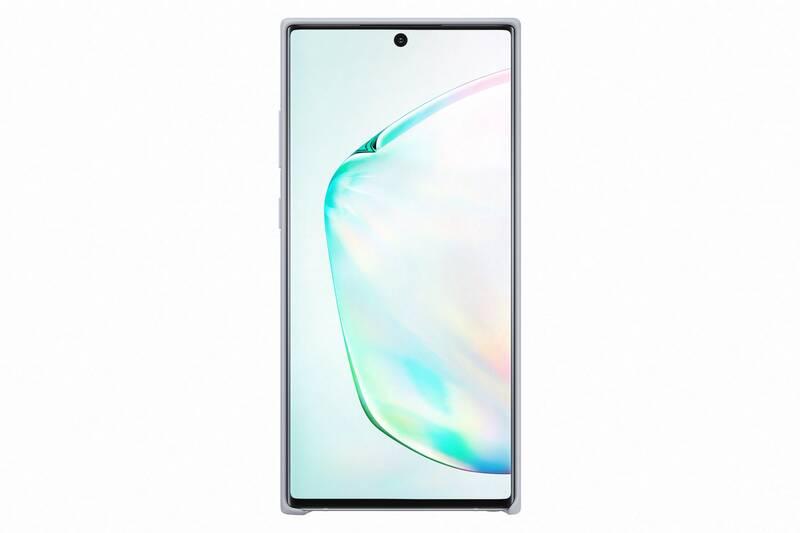 Kryt na mobil Samsung Silicon Cover pro Galaxy Note10 stříbrný
