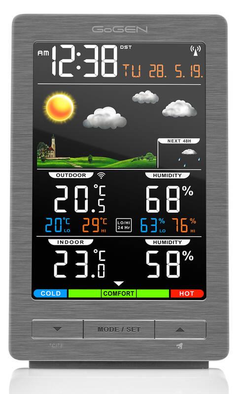 Meteorologická stanice GoGEN ME 2930 šedá