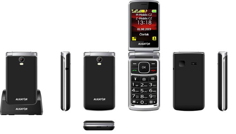 Mobilní telefon Aligator V710 Senior Dual SIM černý