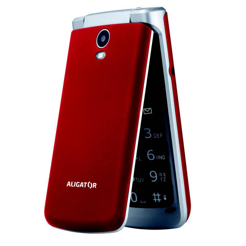 Mobilní telefon Aligator V710 Senior Dual SIM červený