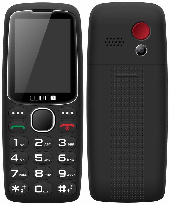 Mobilní telefon CUBE 1 S300 Senior černý, Mobilní, telefon, CUBE, 1, S300, Senior, černý