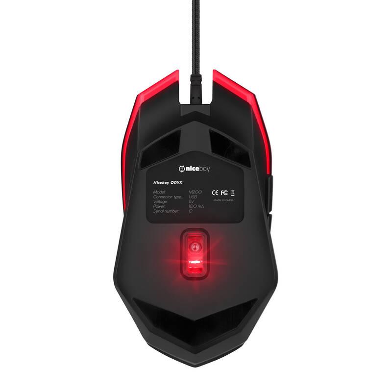 Myš Niceboy ORYX M200 černá