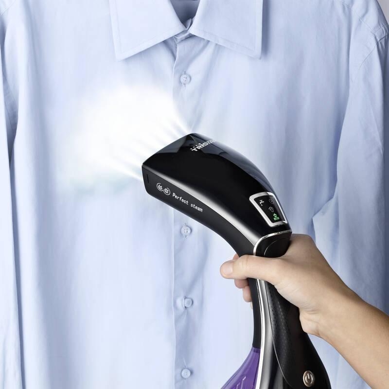 Parní napařovač oděvů Tristar ST-8921 černý fialový