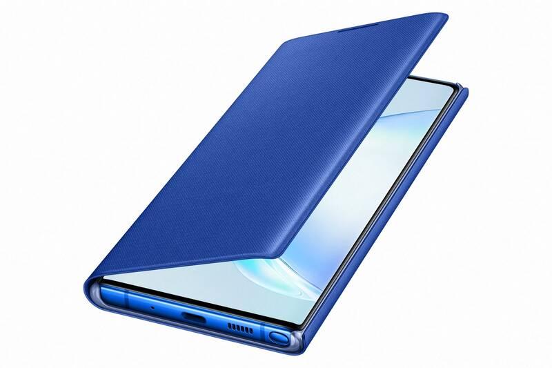 Pouzdro na mobil flipové Samsung LED View pro Galaxy Note10 modré