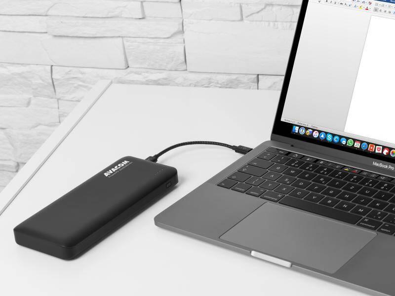 Powerbank Avacom 20000mAh, USB-C PD černá