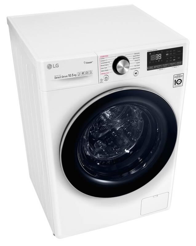 Pračka LG F4WV910P2 parní bílá