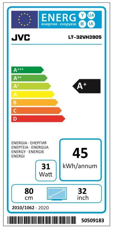 Televize JVC LT-32VH3905 černá