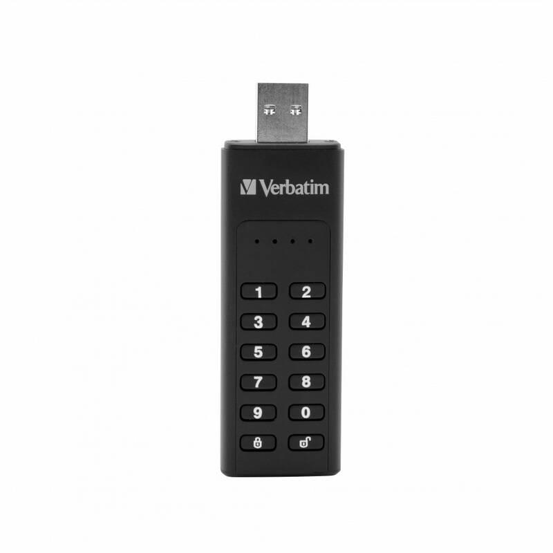 USB Flash Verbatim Keypad Secure, 128GB černý