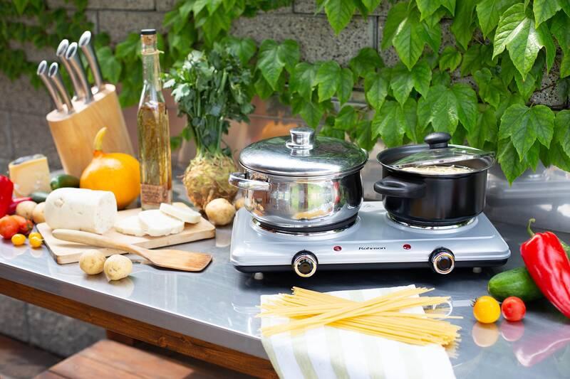 Vařič Rohnson R-2440 stříbrný