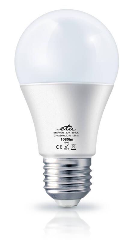 Žárovka LED ETA EKO LEDka klasik 12W, E27, studená bílá, Žárovka, LED, ETA, EKO, LEDka, klasik, 12W, E27, studená, bílá